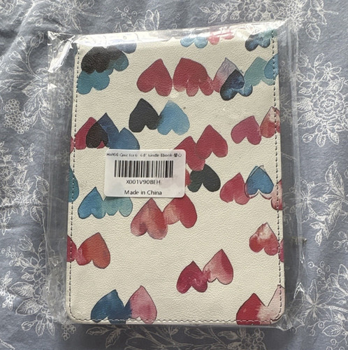 Hearts print faux - print, leather