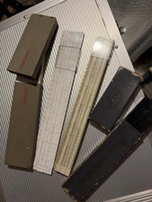Vintage slide rule with - slide, box