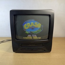 MATSUI TVR190 14" CRT TV & VHS VCR Combo Black Retro Gaming RGB Scart