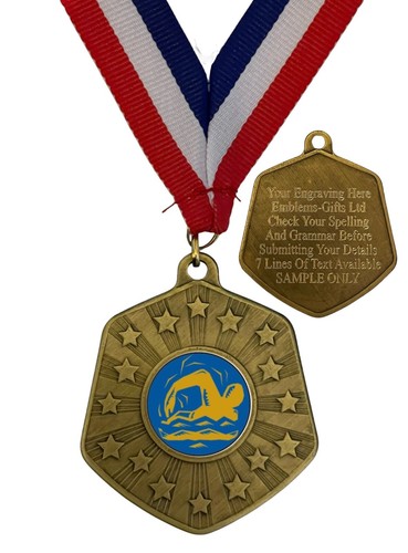 Unisex swimming award 66mm - (f),