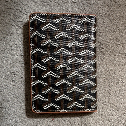 Goyard leather passport cover - leather,