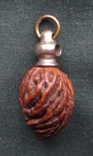 Antique Peach Stone Fob