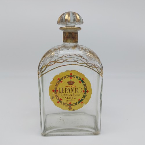 Lepanto brandy liquor bottle - lepanto,