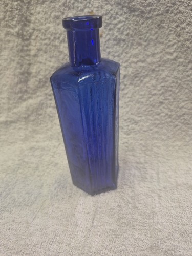 Antique cobalt blue hexagonal - antique,
