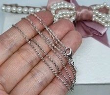 Genuine Pandora Silver Classic Cable Chain Necklace  ? 45cm