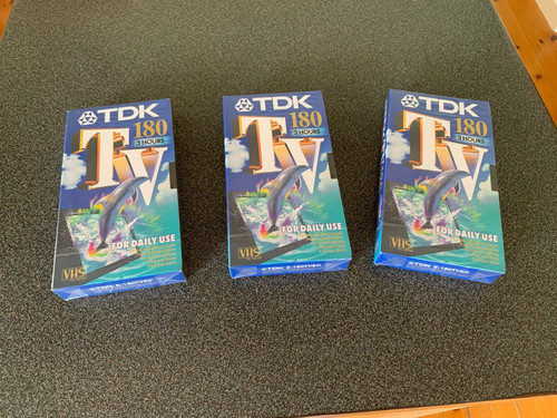 Tdk vhs tapes 180 - mins, 3