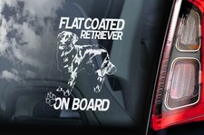 Flat coated retriever sticker - coated,