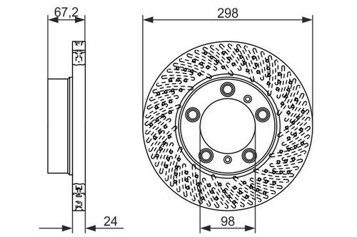 Brake disc for - 2x,