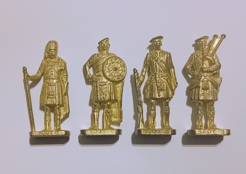Metal figurines set scots - metal,