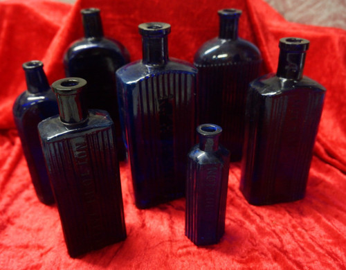 Vintage cobalt blue - vintage, medicine