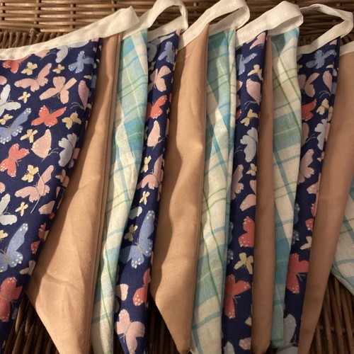 Handmade fabric bunting - handmade,