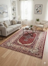 Red Silk contemporary Rug & Carpet 160x230cm Bedroom Living Room Asia RRP510