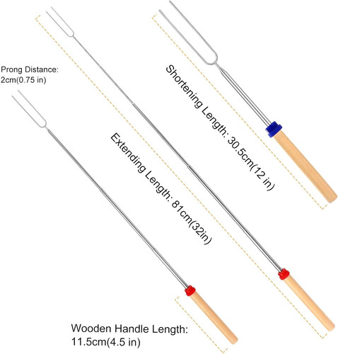 Marshmallow toasting forks - toasting,