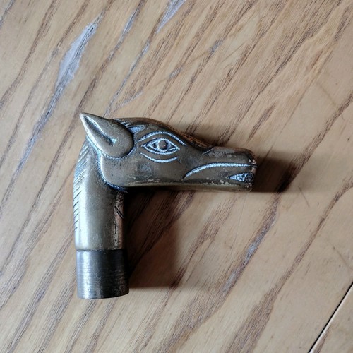 Vintage solid brass horse - vintage,