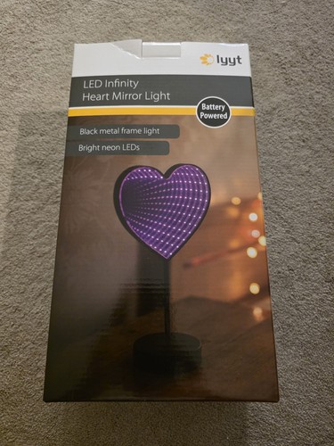 Led infinity heart mirror - heart,