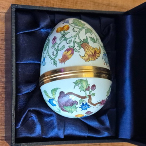 Crummles enamel large egg box - large,