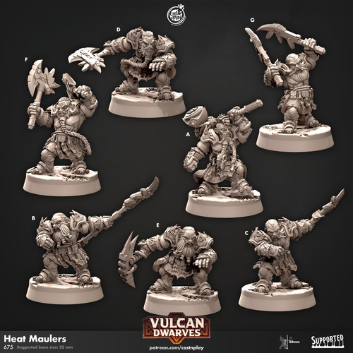 Dwarf heat maulers - dwarf, castnplay