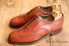 Joseph Cheaney Charles Tan Brown Leather Oxford Shoes Men's UK 7 F US 8 New
