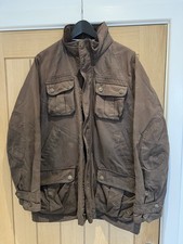 Crew Clothing Company Men's Large Multi Pocket Jacket Brown Good Condition