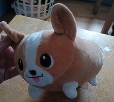 Cute Crew PlayWorks Hugs Snugs Plush Toy Soft Brown Squishy Dog Corgi The Works