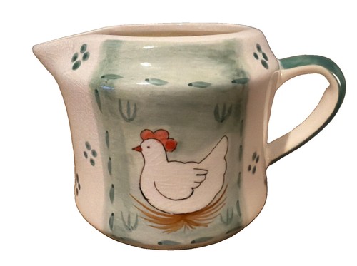 Chicken porcelain milk jug - porcelain,