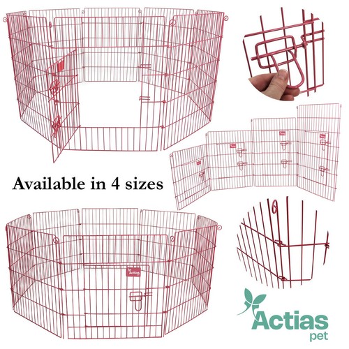Pink pet dog pen - pink, puppy