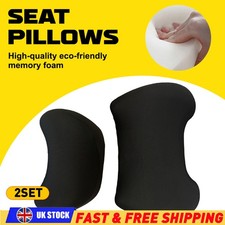 Car Seat Headrest Pad Memory Foam Pillow Head Neck Rest Support Cushion 2SET