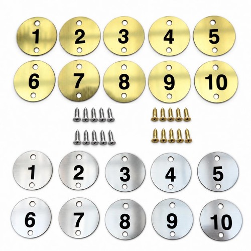 Engraved number discs holes - number, 2