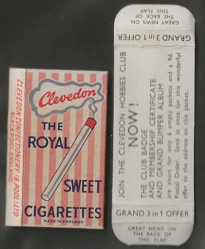Clevedon empty sweet packet - sweet,