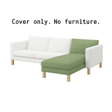 Ikea Karlstad Add-on Chaise Longue Lounge Slipcover Korndal Green 401.187.81