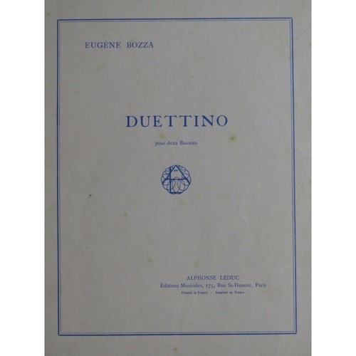 Bozza eugène duettino - eugène, for
