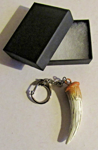 Keyring resin sabre toothed - resin,