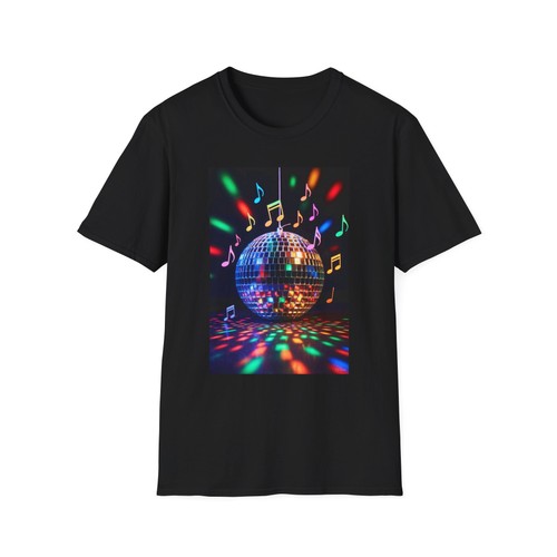 Disco mirror ball music notes - disco,