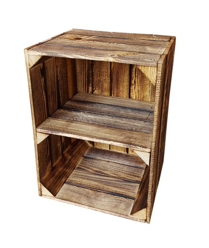 Wooden crates with shelf shoe - wooden,