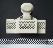 Martha Stewart Fence Trellis Edge Lever Punch with alignment guide.Card Crafts.