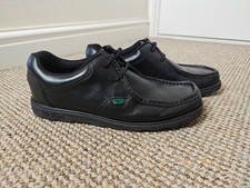 Kickers Fragma Black Leather  Mens Shoes Size UK 8