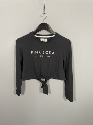 Pink soda cropped sweatshirt - pink,