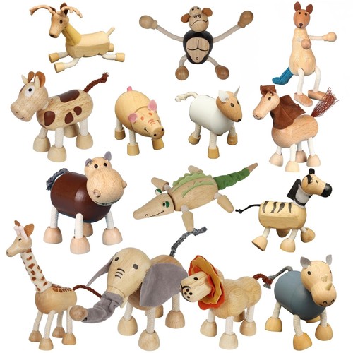 Pack bendable wooden animal - pack,