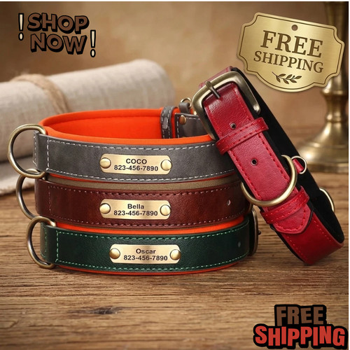 Soft leather collar - soft,