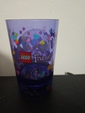 Lego Friends Collectible Plastic Drinking Cup Loose Bricks In Base 2014 RARE