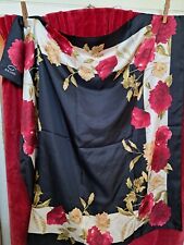 BNWT - OSCAR DE LA RENTA Silk Scarf Autumn Colours - NEW With TAGS