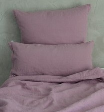 Linen Bedding Set, Pink, 135 x