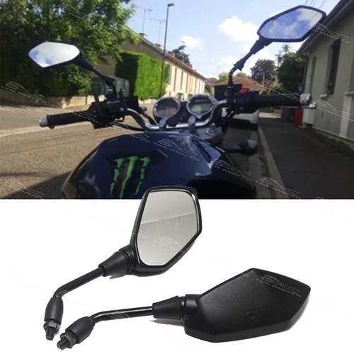 Black 10mm motorcycle rearview - motorcycle,