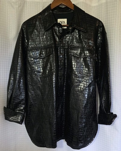 Zara women black faux - zara,