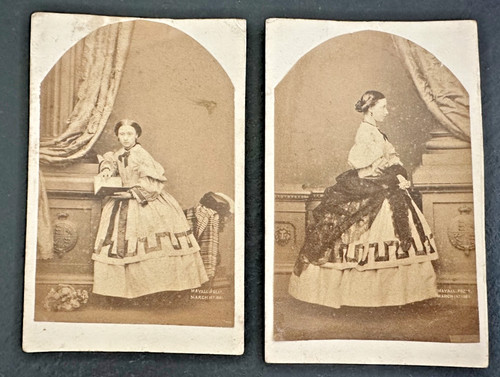 Two 1861 cdvs princess - cdvs,