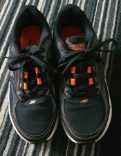 Black And Orange Skechers Go