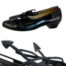 Vintage 1960s black snakeskin