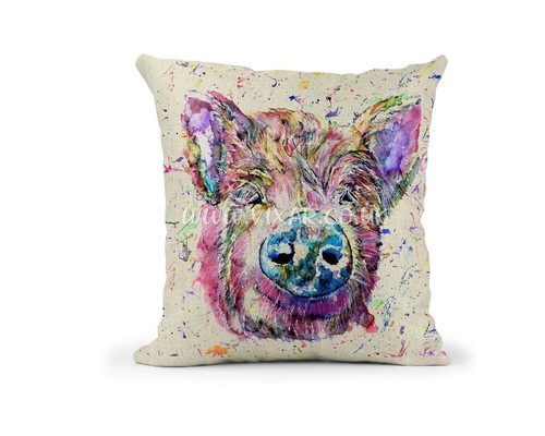 Pig farm animals watercolour - pig,