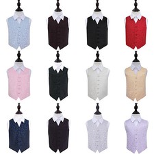 Boys Waistcoat Woven Swirl