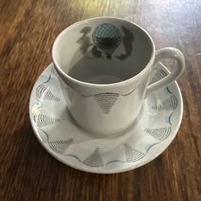 WEDGWOOD  ERIC RAVILIOUS COFFEE CAN & SAUCER  - 1954.  “in excellent condition”